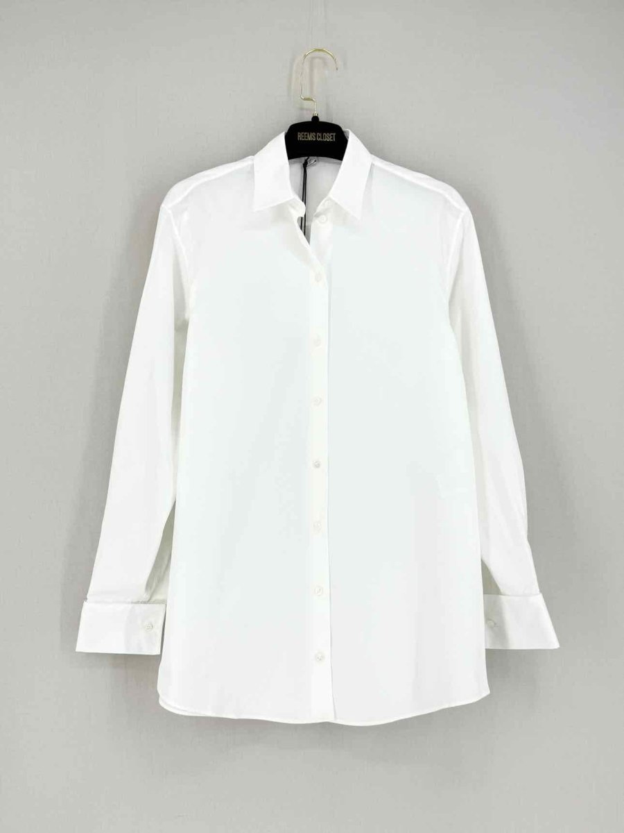 Pre - loved ALAIA Classic White Shirt US4 at Reems Closet