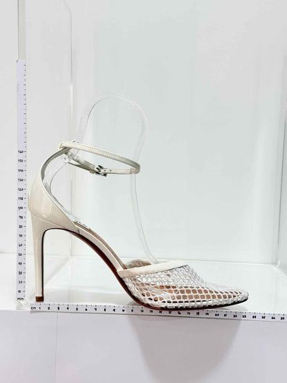 Pre-loved ALAIA Fishnet White Size EU 40 Heeled Sandals at Reems Closet