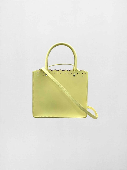 Pre-loved ALAIA Garance Yellow Tote Bag at Reems Closet