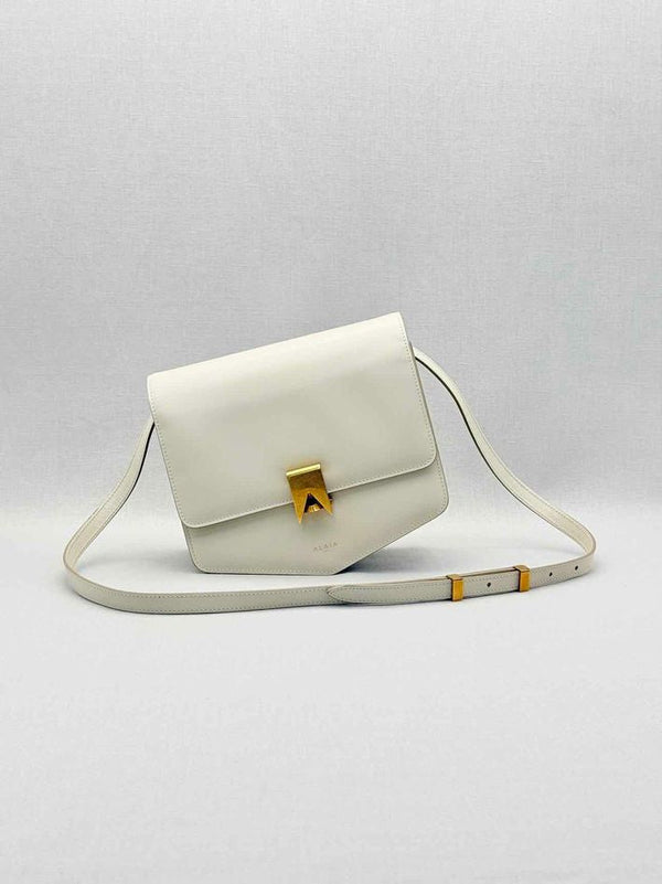 Pre-loved ALAIA Le Papa Off-white Shoulder Bag at Reems Closet