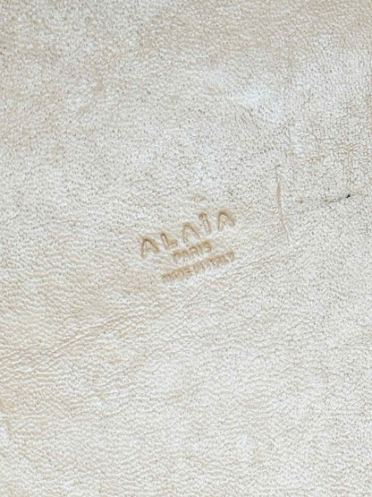 Pre-loved ALAIA Mina 25 Beige Tote Bag at Reems Closet