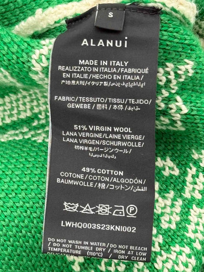 Pre - loved ALANUI Green & Beige Printed Size Small Coat at Reems Closet