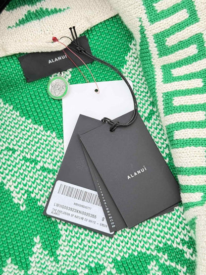 Pre - loved ALANUI Green & Beige Printed Size Small Coat at Reems Closet