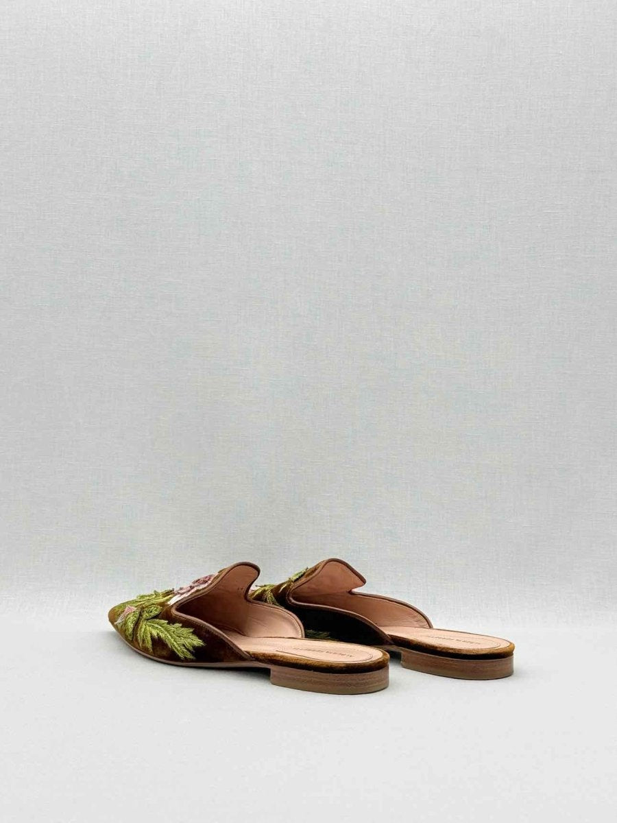 Pre - loved ALBERTA FERRETTI Brown Multicolor Size EU 36 Mules at Reems Closet