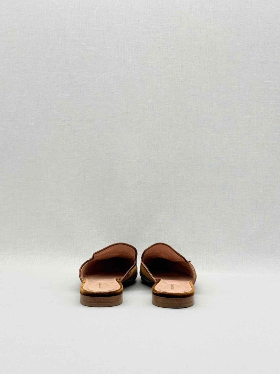 Pre - loved ALBERTA FERRETTI Brown Multicolor Size EU 36 Mules at Reems Closet