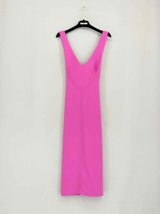 Pre-loved ALBERTA FERRETTI Pink Size US 6 Knee Length Dress at Reems Closet