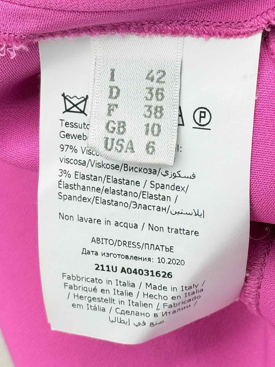 Pre-loved ALBERTA FERRETTI Pink Size US 6 Knee Length Dress at Reems Closet