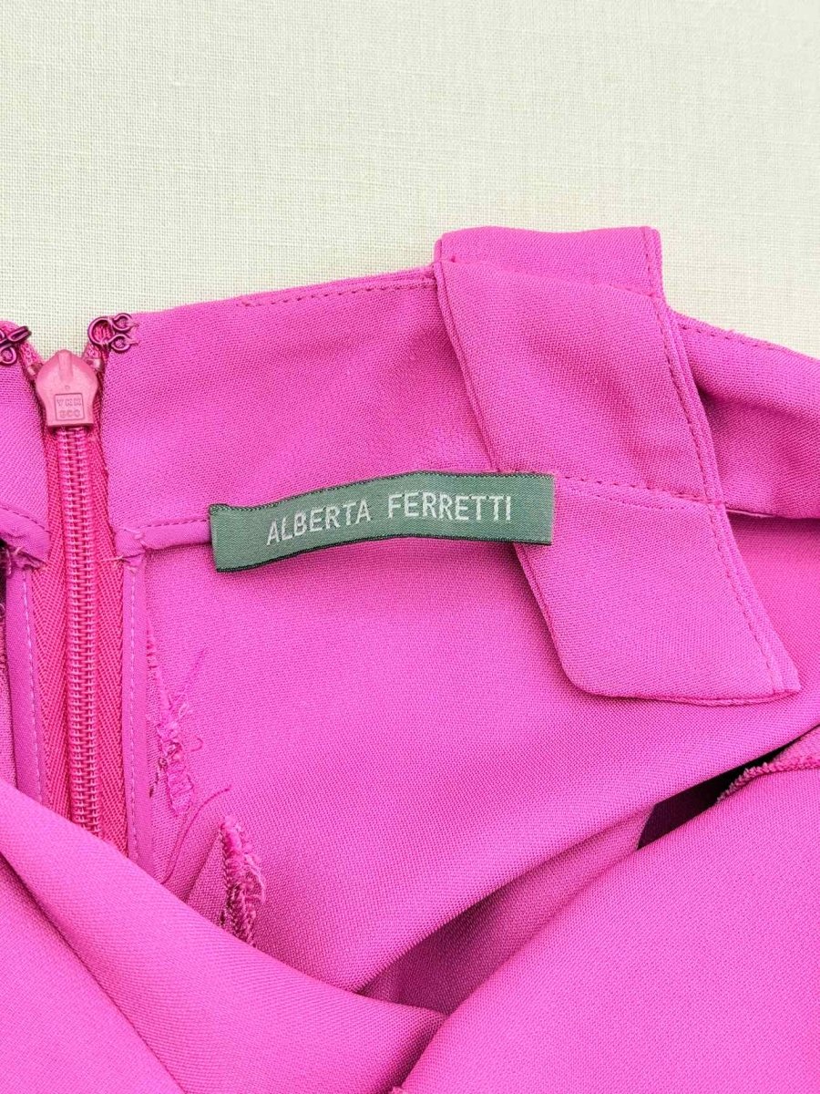 Pre-loved ALBERTA FERRETTI Pink Size US 6 Knee Length Dress at Reems Closet