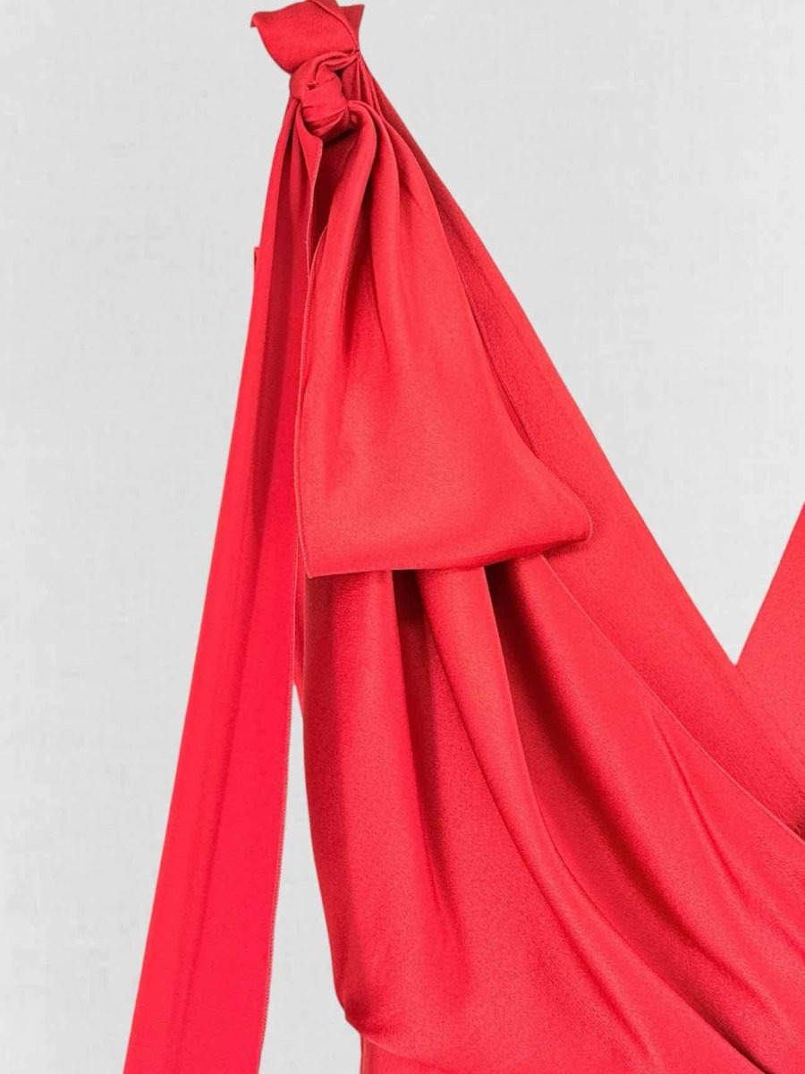 Pre - loved ALBERTA FERRETTI Red Size Medium Long Dress at Reems Closet