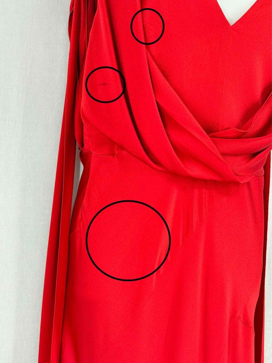 Pre - loved ALBERTA FERRETTI Red Size Medium Long Dress at Reems Closet