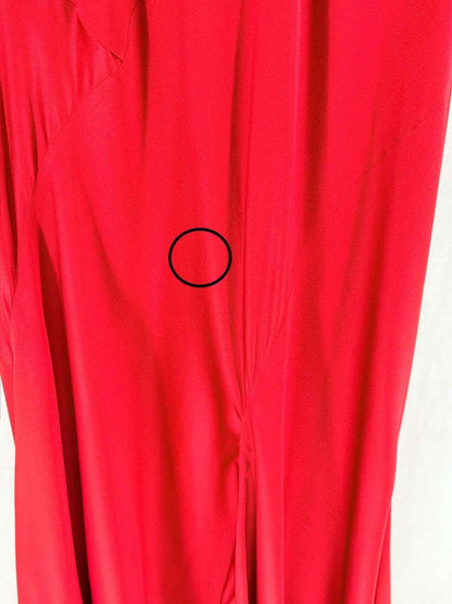 Pre - loved ALBERTA FERRETTI Red Size Medium Long Dress at Reems Closet