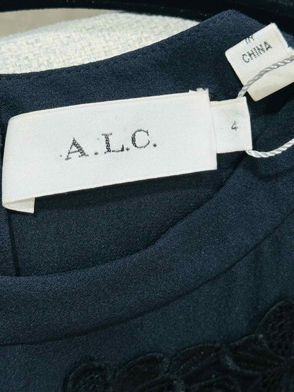 Pre - loved A.L.C. Black Size US 4 Knee Length Dress at Reems Closet