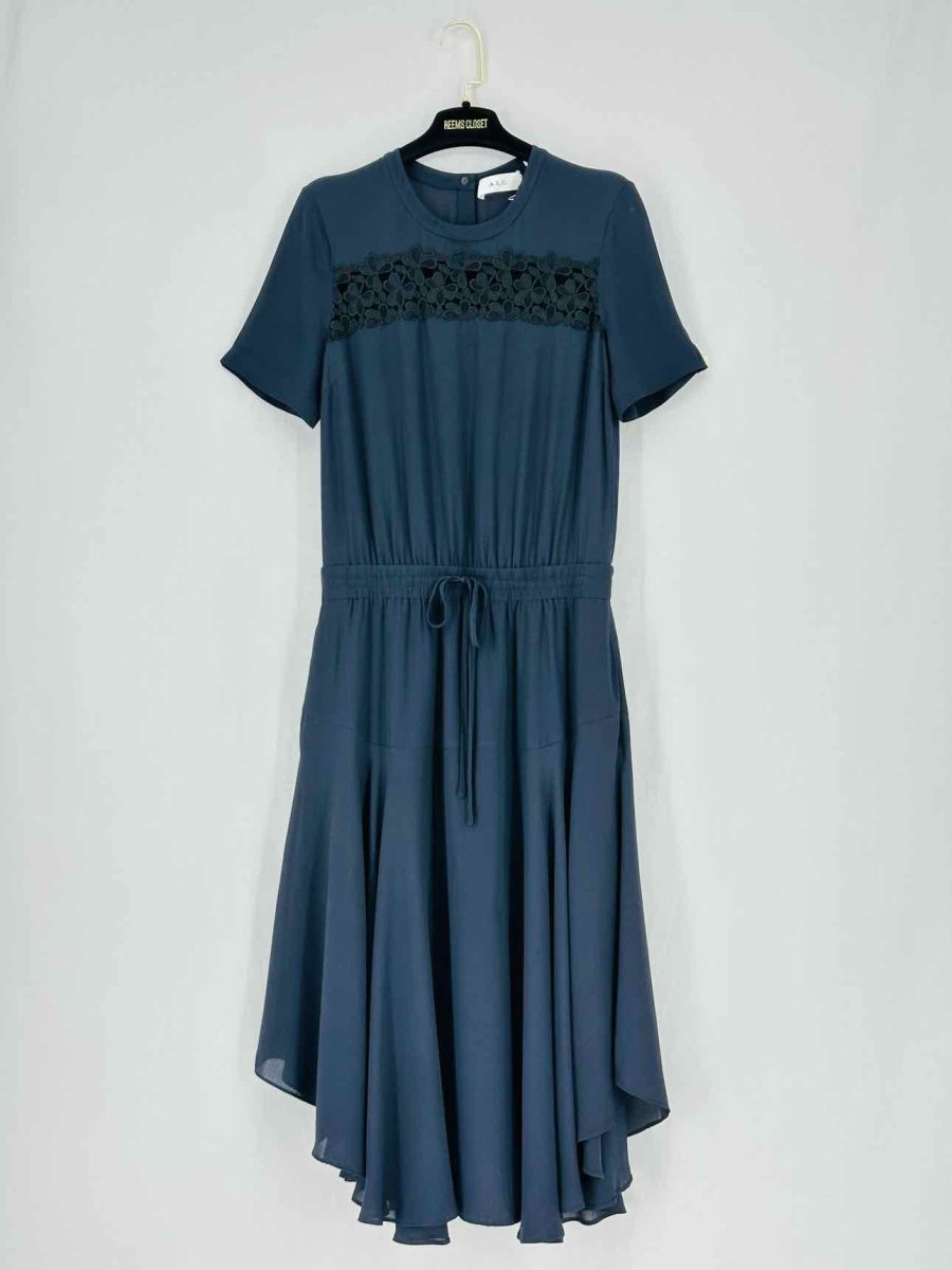 Pre - loved A.L.C. Black Size US 4 Knee Length Dress at Reems Closet