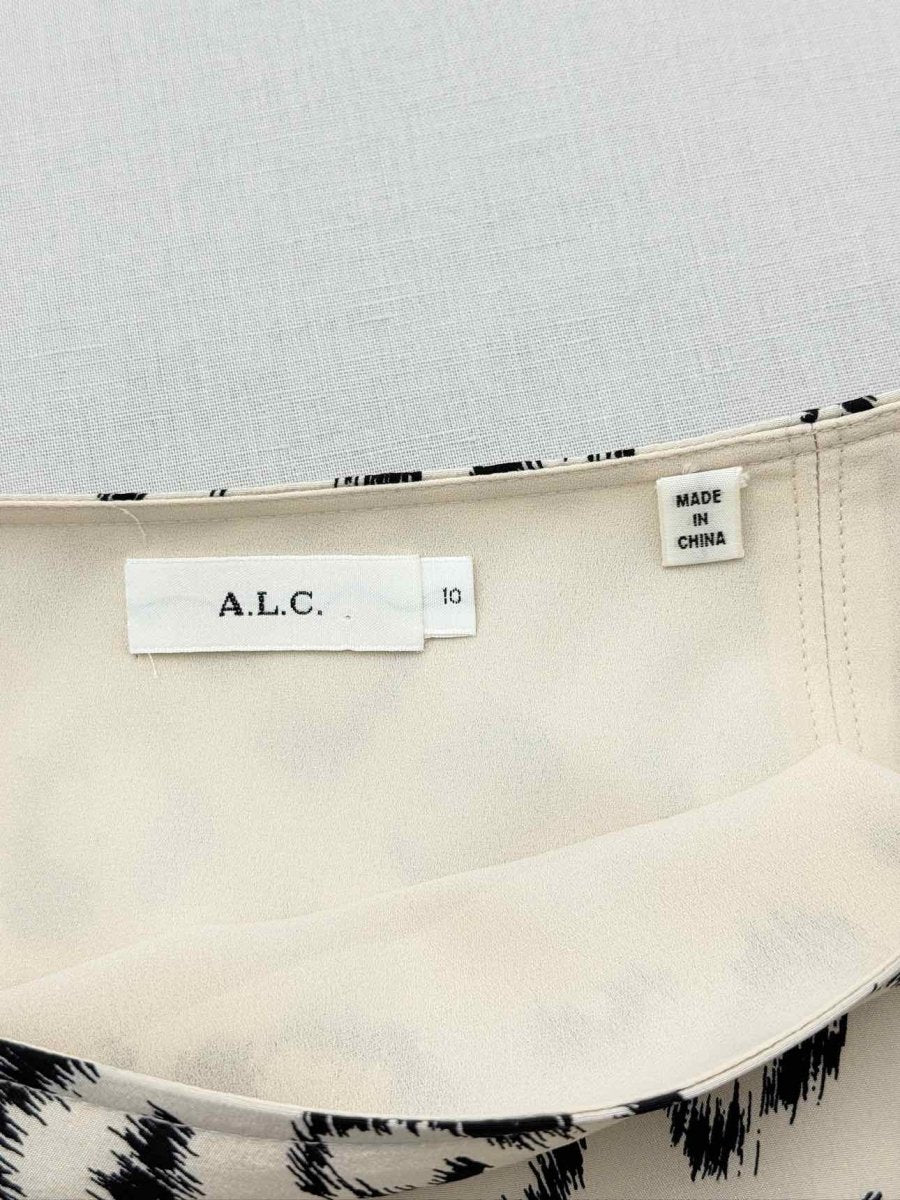 Pre - loved A.L.C. Black & White Size US 10 Midi Skirt at Reems Closet