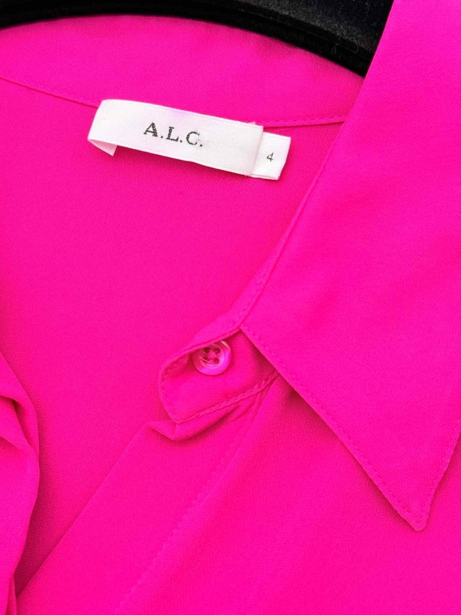 Pre - loved A.L.C. Fuchsia Size US 4 Blouse at Reems Closet