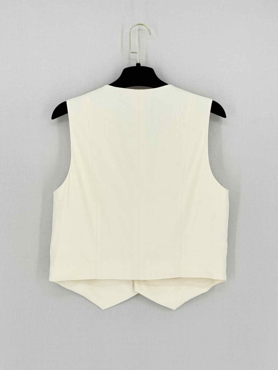 Pre - loved A.L.C. Maxwell Cream Size US 8 Vest at Reems Closet