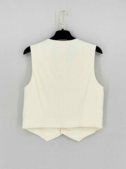 Pre - loved A.L.C. Maxwell Cream Size US 8 Vest at Reems Closet
