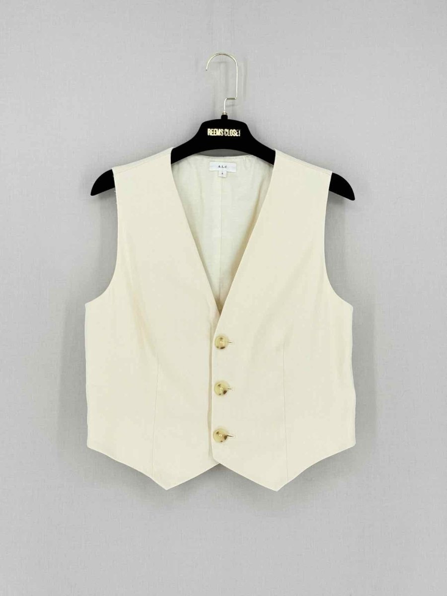 Pre - loved A.L.C. Maxwell Cream Size US 8 Vest at Reems Closet