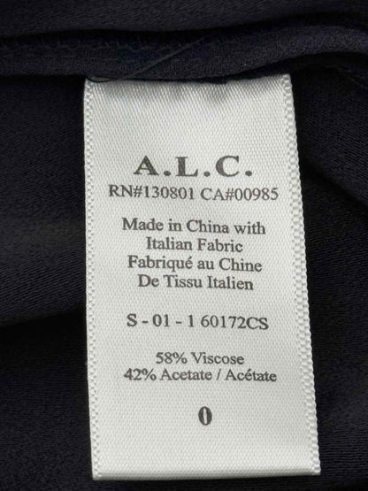 Pre - loved A.L.C. Navy Blue Size US 0 Short Dress at Reems Closet