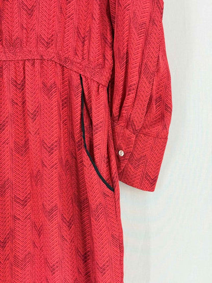 Pre - loved A.L.C. Red Print Size Medium Short Dress at Reems Closet