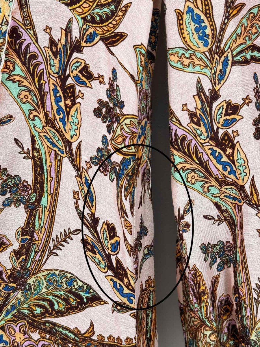 Pre - loved ALEMAIS Pink Multicolor Paisley Size US 6 Midi Dress at Reems Closet