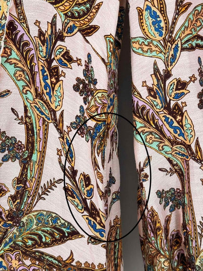 Pre - loved ALEMAIS Pink Multicolor Paisley Size US 6 Midi Dress at Reems Closet