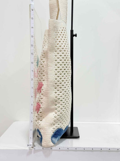 Pre - loved ALEMAIS Splash Cream Multicolor Tote Bag at Reems Closet