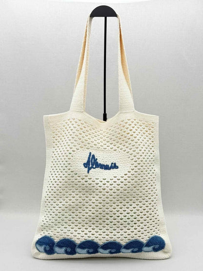 Pre - loved ALEMAIS Splash Cream Multicolor Tote Bag at Reems Closet