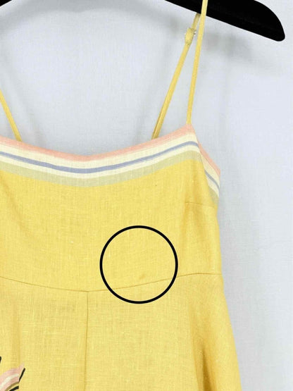Pre - loved ALEMAIS Sunset Shades Yellow Size US 2 Long Dress at Reems Closet