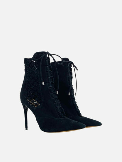 Pre-loved ALEXANDER BIRMAN Black Lace Up Booties from Reems Closet