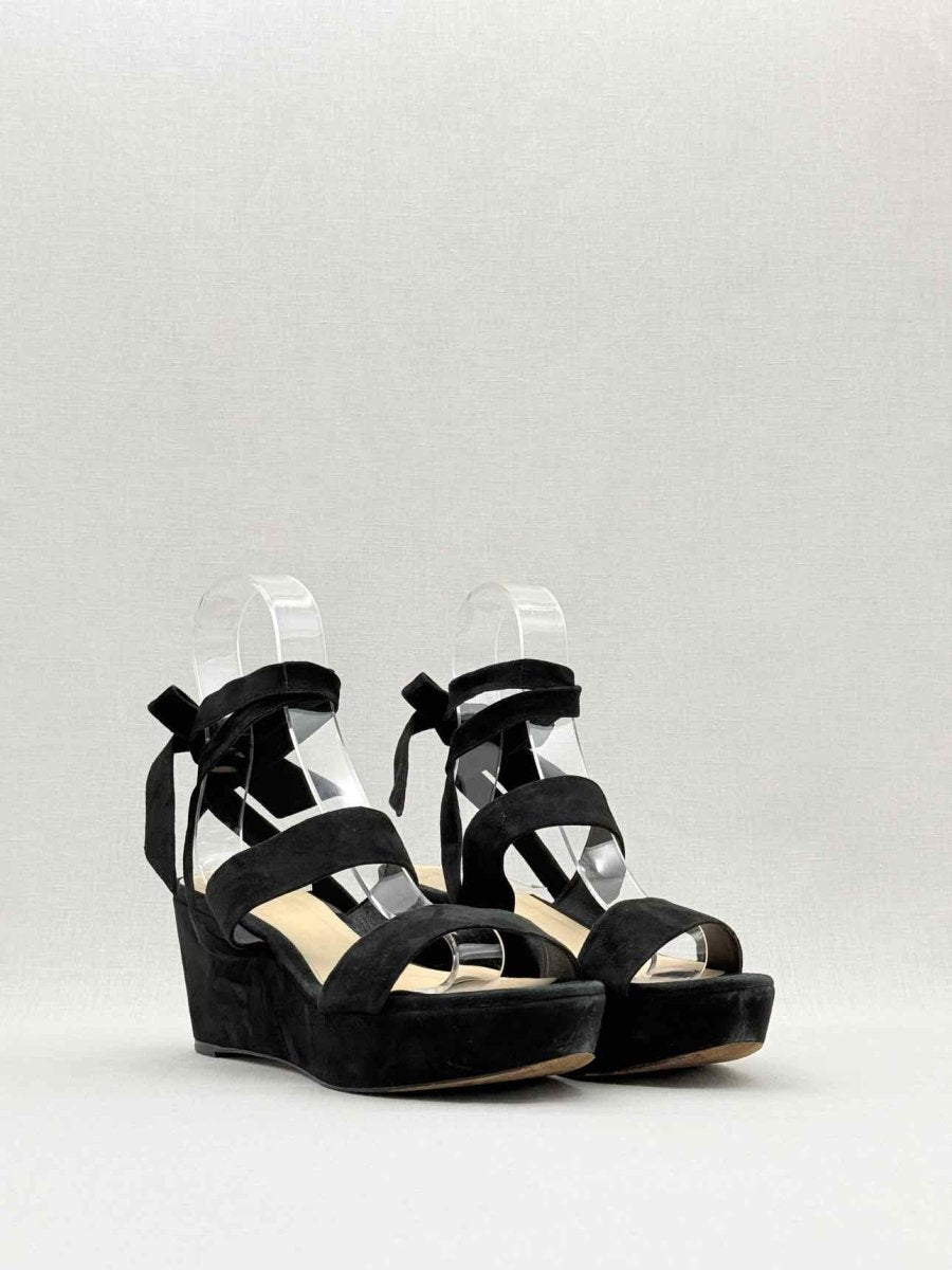 Pre - loved ALEXANDER BIRMAN Black Size EU 40 Wedges at Reems Closet