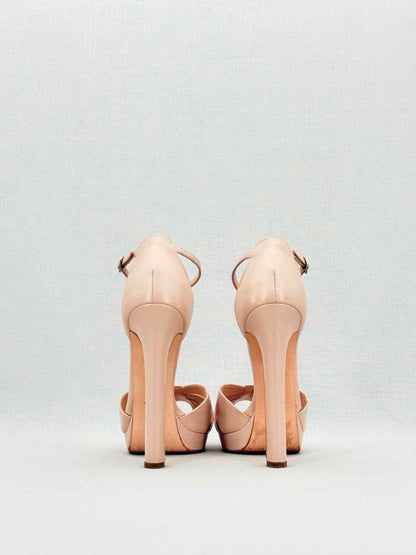 Pre - loved ALEXANDER MCQUEEN Beige Size EU 37 Heeled Sandals at Reems Closet