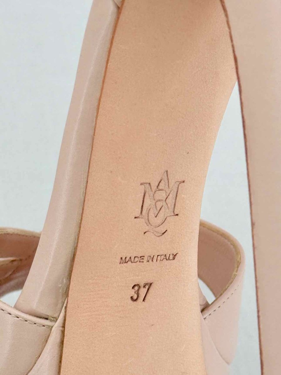 Pre - loved ALEXANDER MCQUEEN Beige Size EU 37 Heeled Sandals at Reems Closet