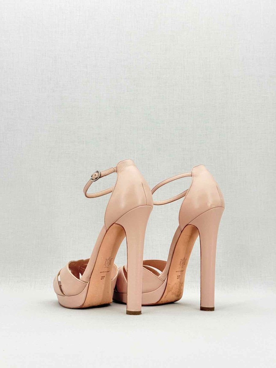 Pre - loved ALEXANDER MCQUEEN Beige Size EU 37 Heeled Sandals at Reems Closet