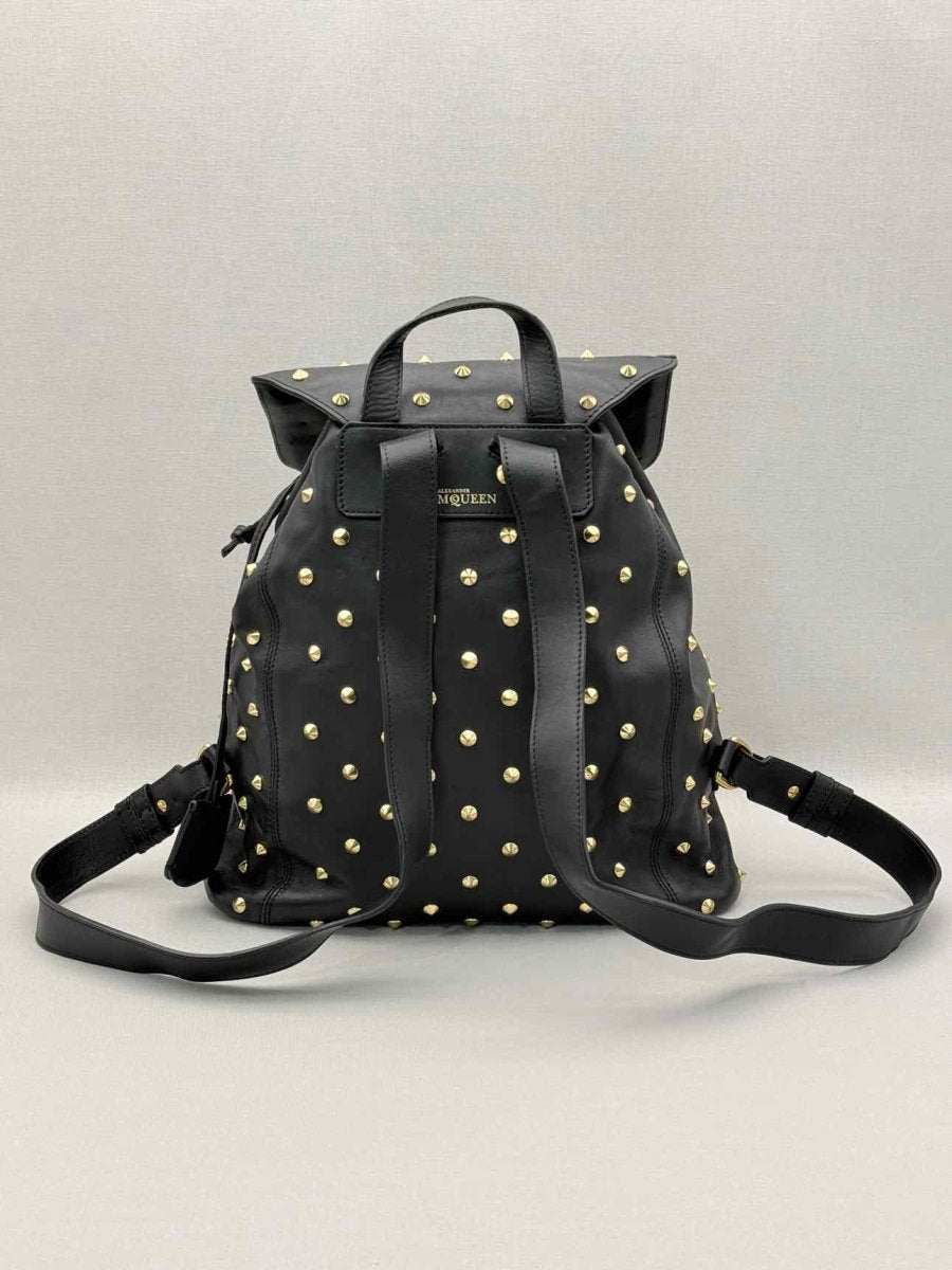 Pre-loved ALEXANDER MCQUEEN Black Backpack at Reems Closet