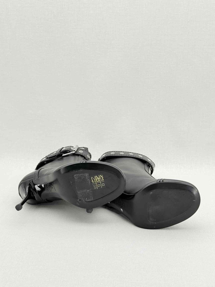 Pre - loved ALEXANDER MCQUEEN Black Size EU 36 Ankle Boots at Reems Closet