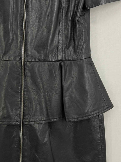 Pre - loved ALEXANDER MCQUEEN Black Size US 4 Knee Length Dress at Reems Closet