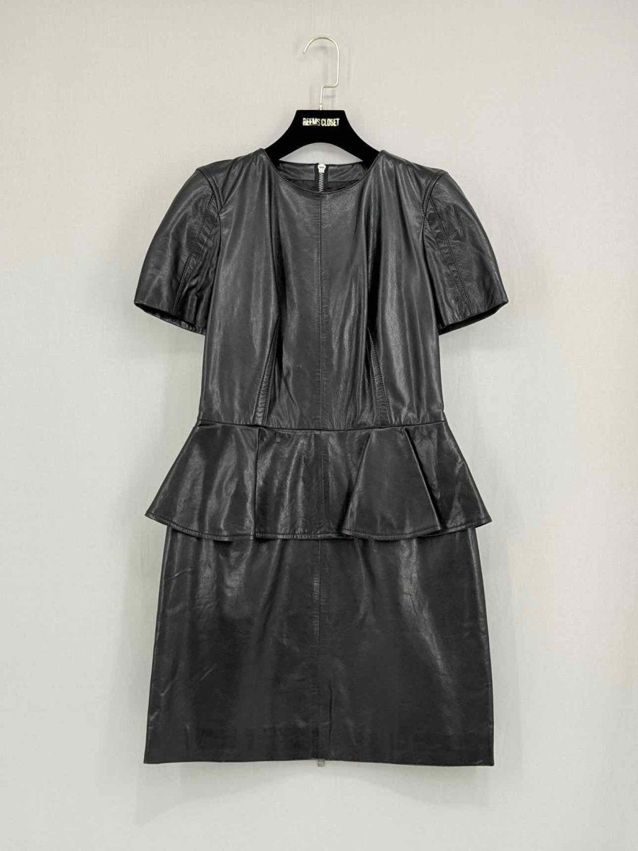 Pre - loved ALEXANDER MCQUEEN Black Size US 4 Knee Length Dress at Reems Closet
