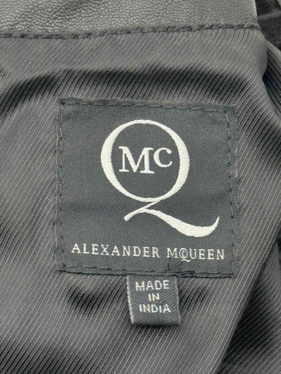 Pre - loved ALEXANDER MCQUEEN Black Size US 4 Knee Length Dress at Reems Closet