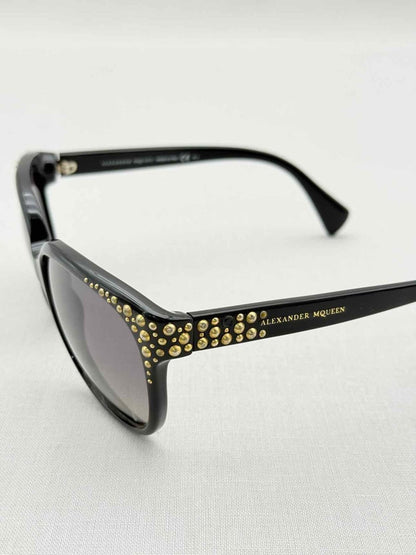 Pre - loved ALEXANDER MCQUEEN Black Sunglasses at Reems Closet