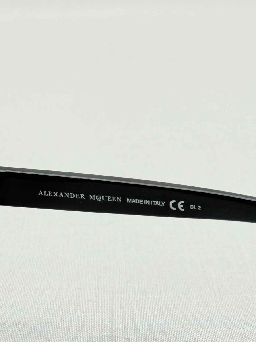 Pre - loved ALEXANDER MCQUEEN Black Sunglasses at Reems Closet