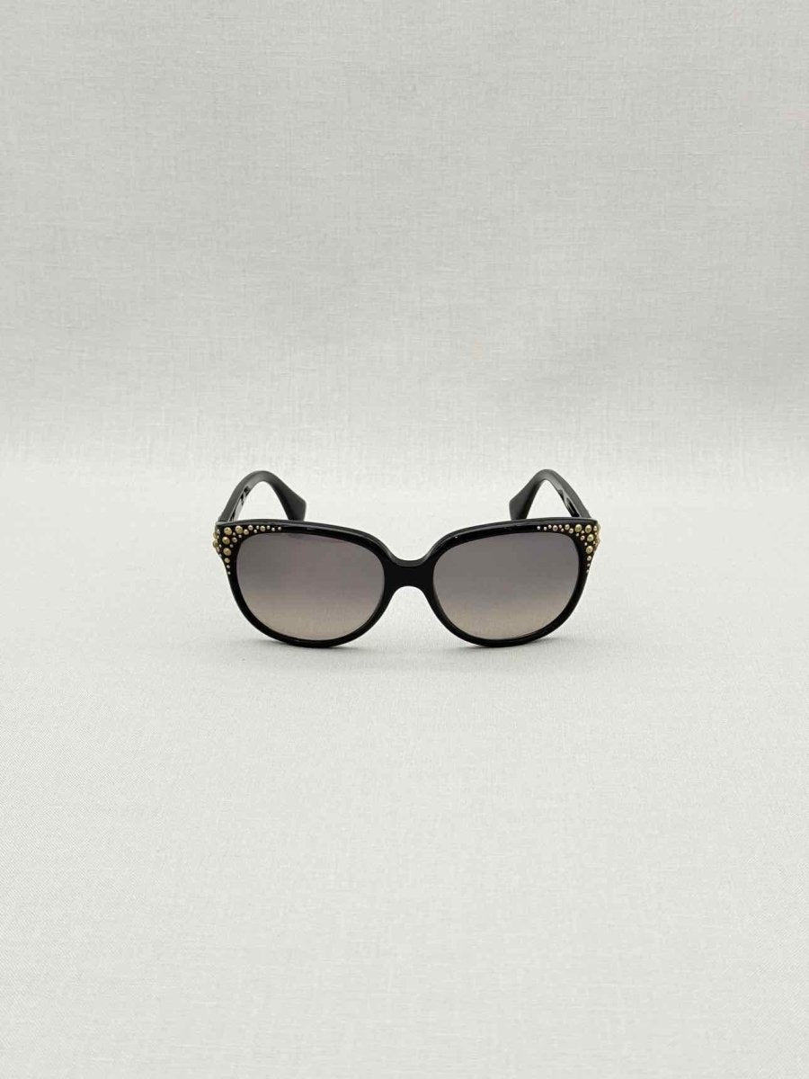 Pre - loved ALEXANDER MCQUEEN Black Sunglasses at Reems Closet
