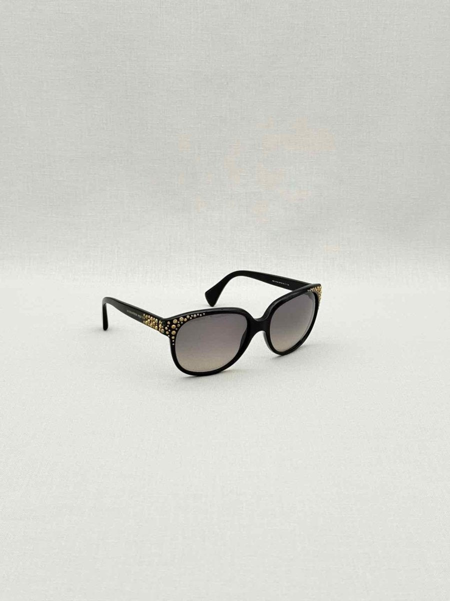 Pre - loved ALEXANDER MCQUEEN Black Sunglasses at Reems Closet