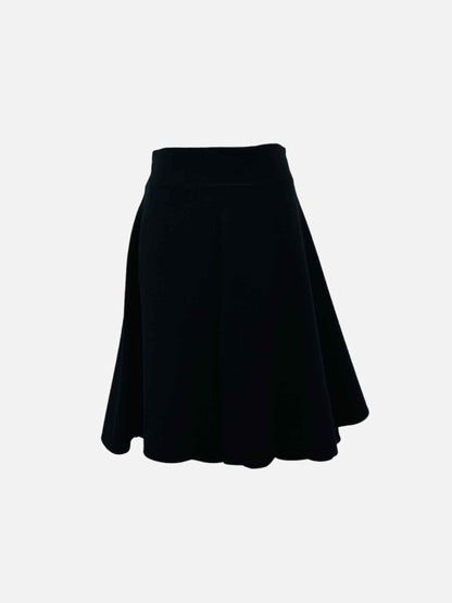 Pre - loved ALEXANDER MCQUEEN Black Tiered Mini Skirt at Reems Closet