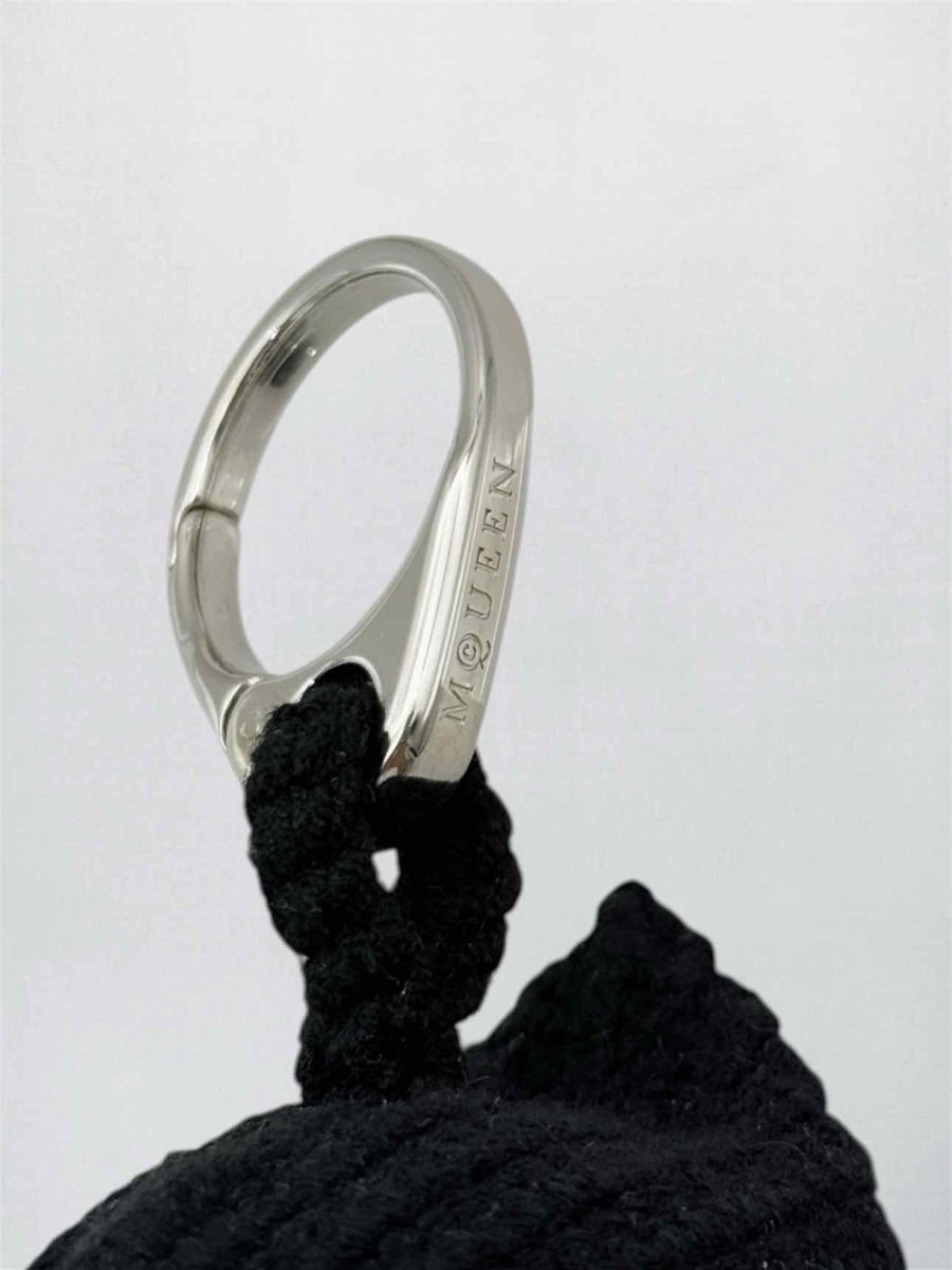 Pre-loved ALEXANDER MCQUEEN Black & White Key Chain at Reems Closet