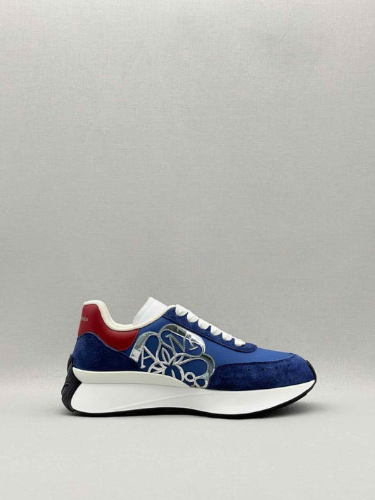 Pre - loved ALEXANDER MCQUEEN Blue Multicolor Size EU 41 Sneakers at Reems Closet