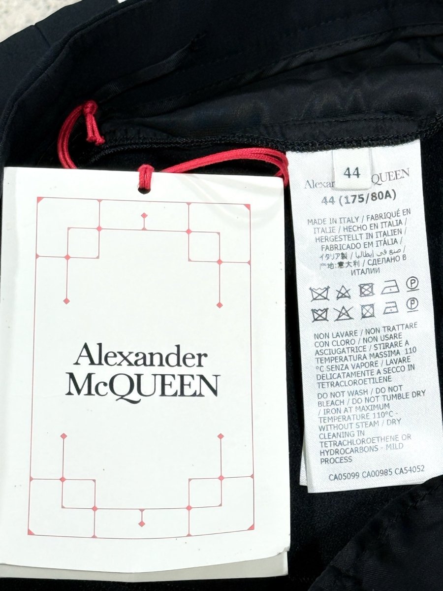 Pre - loved ALEXANDER MCQUEEN Bootcut Black Size US 8 Pants at Reems Closet