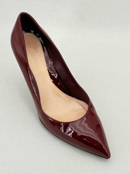 Pre - loved ALEXANDER MCQUEEN Burgundy Size EU 38.5 Pumps at Reems Closet