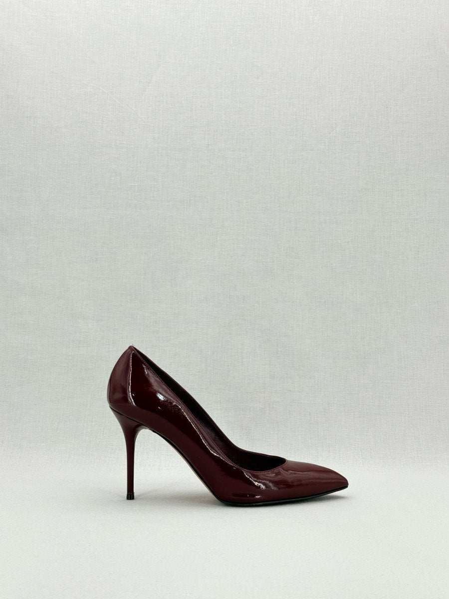 Pre - loved ALEXANDER MCQUEEN Burgundy Size EU 38.5 Pumps at Reems Closet