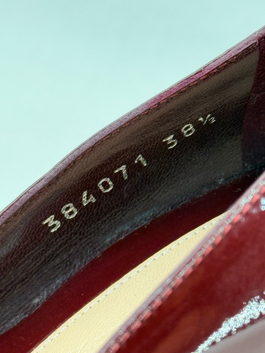 Pre - loved ALEXANDER MCQUEEN Burgundy Size EU 38.5 Pumps at Reems Closet